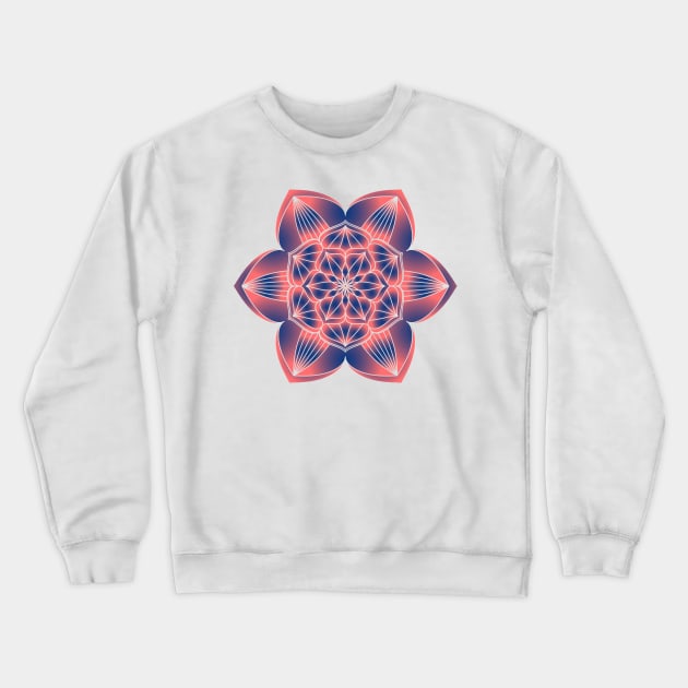 Decorative Purple Design Crewneck Sweatshirt by Shop Ovov